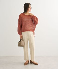 Green Parks ラメメッシュニットプルオーバー