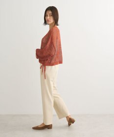 Green Parks ラメメッシュニットプルオーバー