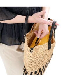 IBIZA ラフィア　２ＷＡＹバッグ　（Ｌ）