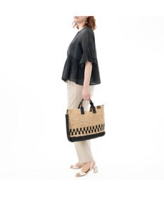 IBIZA ラフィア　２ＷＡＹバッグ　（Ｌ）
