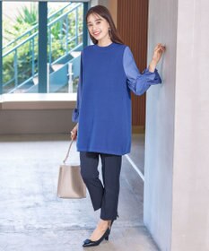 Tiaclasse 【洗える】センタープレス テーパードパンツ