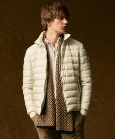 JOSEPH ABBOUD 【リバーシブル】ダイヤパターンＷフェイス ストール ネイビー系7