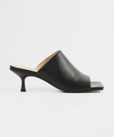 BONTRE 【PRECIEUX JOUET/プレシュウジュエ】ワイドスクエアスカルプチャーヒールミュール/019PJ