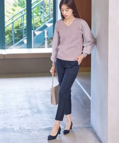 Tiaclasse 【洗える】センタープレス テーパードパンツ