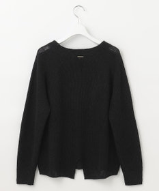 自由区 【XSサイズ～/洗える】リネンミドルゲージボートネック ニット