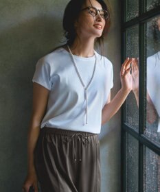 23区 S 【接触冷感/洗える】フレンチスリーブ IT TEE