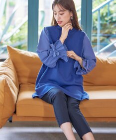 Tiaclasse L 【洗える】センタープレス テーパードパンツ