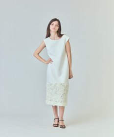 GRACE CONTINENTAL フラワーチュール切替ドレス