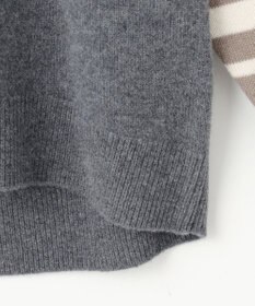 自由区 L ウールカシミヤブレンドラグランスリーブ ニット