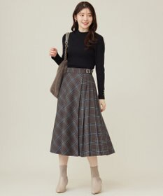 ANY SIS 【洗える】リブインナー ニット