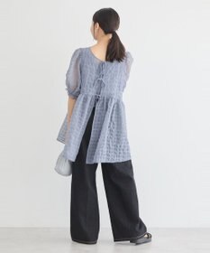 earth music&ecology シアーパフチュニック