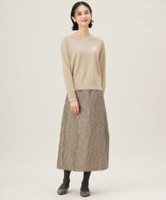 自由区 L 【カタログ掲載・洗える】エンブレム ニット