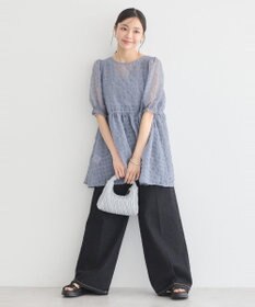 earth music&ecology シアーパフチュニック