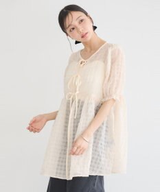 earth music&ecology シアーパフチュニック