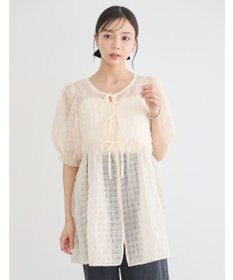 earth music&ecology シアーパフチュニック