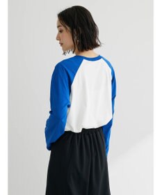 Green Parks シアーラグラン配色プルオーバー