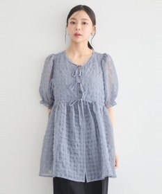 earth music&ecology シアーパフチュニック