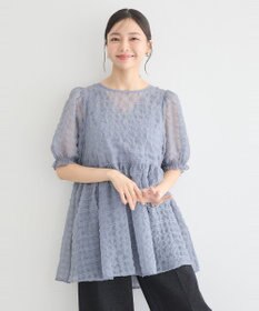 earth music&ecology シアーパフチュニック