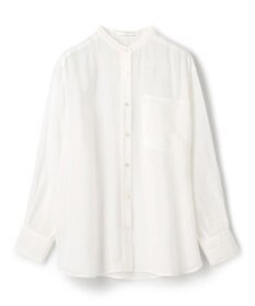 BEIGE， GENTIAN / スタンドカラーシャツ