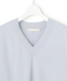 ICB クリアレーヨンストレッチ Vネックニット