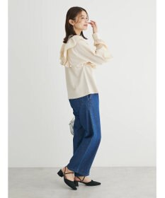 Green Parks ストレートタックデニムパンツ