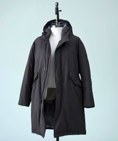 J.PRESS MEN 真冬の上質ドレスダウン【軽量 / 保温性 / 撥水性 / 透湿】ストレッチタフタ ADSモッズダウン コート カーキ系