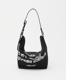 russet ステンシル風プリント ナイロン2WAYミニショルダーバッグ(SF-270)