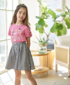 組曲 KIDS 【110-140㎝】フレアーギンガム ショートパンツ