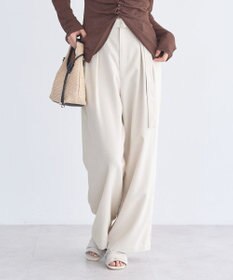 earth music&ecology 【セットアップ対応】アソートツータックベルトパンツ