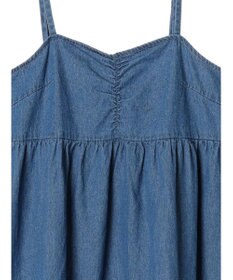 earth music&ecology デニムバックレースアップワンピース