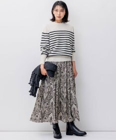 23区 S 【洗える】ピュアカシミヤ ボーダー ニット