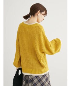 Green Parks ・Ｐｅｔｉｔ　Ｆｌｅｕｒ　レイヤード風ハイショクニット