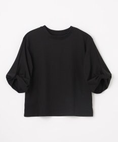 ANY ツイストスリーブボーダートップス