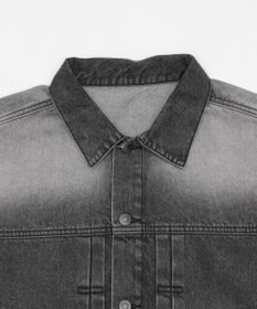 WEGO 【ユニセックス着用ITEM/MLサイズ展開】ヴィンテージライクBIGデニムジャケット