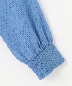 組曲 L 【前後着用可】サッカードビードットプリント ブラウス