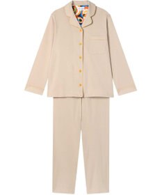 une nana cool 【綿100%】60/1 シルケットスムース 長袖開襟 MADE WITH LIBERTY FABRIC