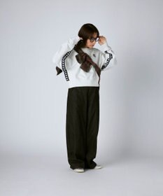 OP／FILA 【Kappa】ショート丈 ドロップショルダー 裏毛スウェット