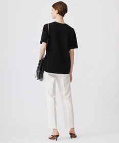 ICB 【洗える】 ストライプパターン ニットトップス