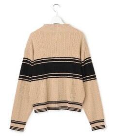 J.PRESS YORK STREET 【WOMEN】ラインハイゲージニット