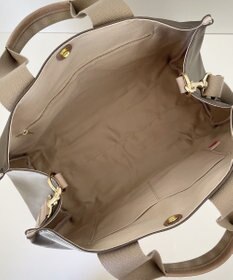 Hekhèr Le Style de Vie 【日本製 / A4サイズ対応 / 2WAY】PUコートコットンキャンバス トートバッグ large