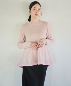 #Newans 【洗える】フレアシルエットチュニックニット