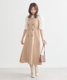 earth music&ecology トレンチ風キャミワンピース