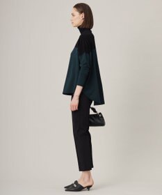 ICB L 【洗える】 ヴィスコースワイド タートルネックプルオーバー