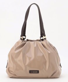 LA BAGAGERIE ソフトエナメル2WAYハンドバッグ Mサイズ