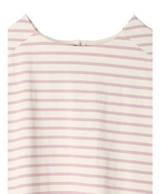 earth music&ecology バック釦ボーダーチュニック