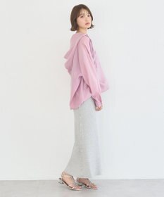 earth music&ecology サイドメローリブニットスカート