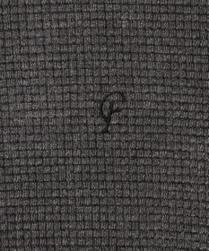 23区GOLF 【23Fondation/MEN】【吸湿発熱】ワッフルジャガード ハーフジップ