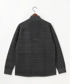 JOSEPH ABBOUD MOUNTAIN 【軽さ/ストレッチ】ホールガーメント3Dニット トスタンドZIPプルオーバー