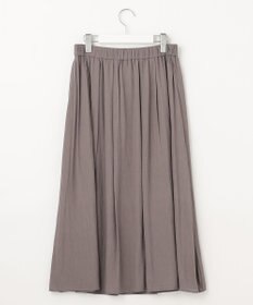 J.PRESS LADIES 【洗える】スプリットジョーゼット ランダムタック スカート