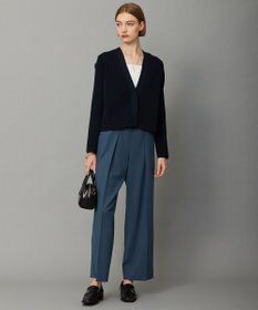 ICB L 【UVケア・洗える】ウール2WAYストレッチ ワイドストレートパンツ